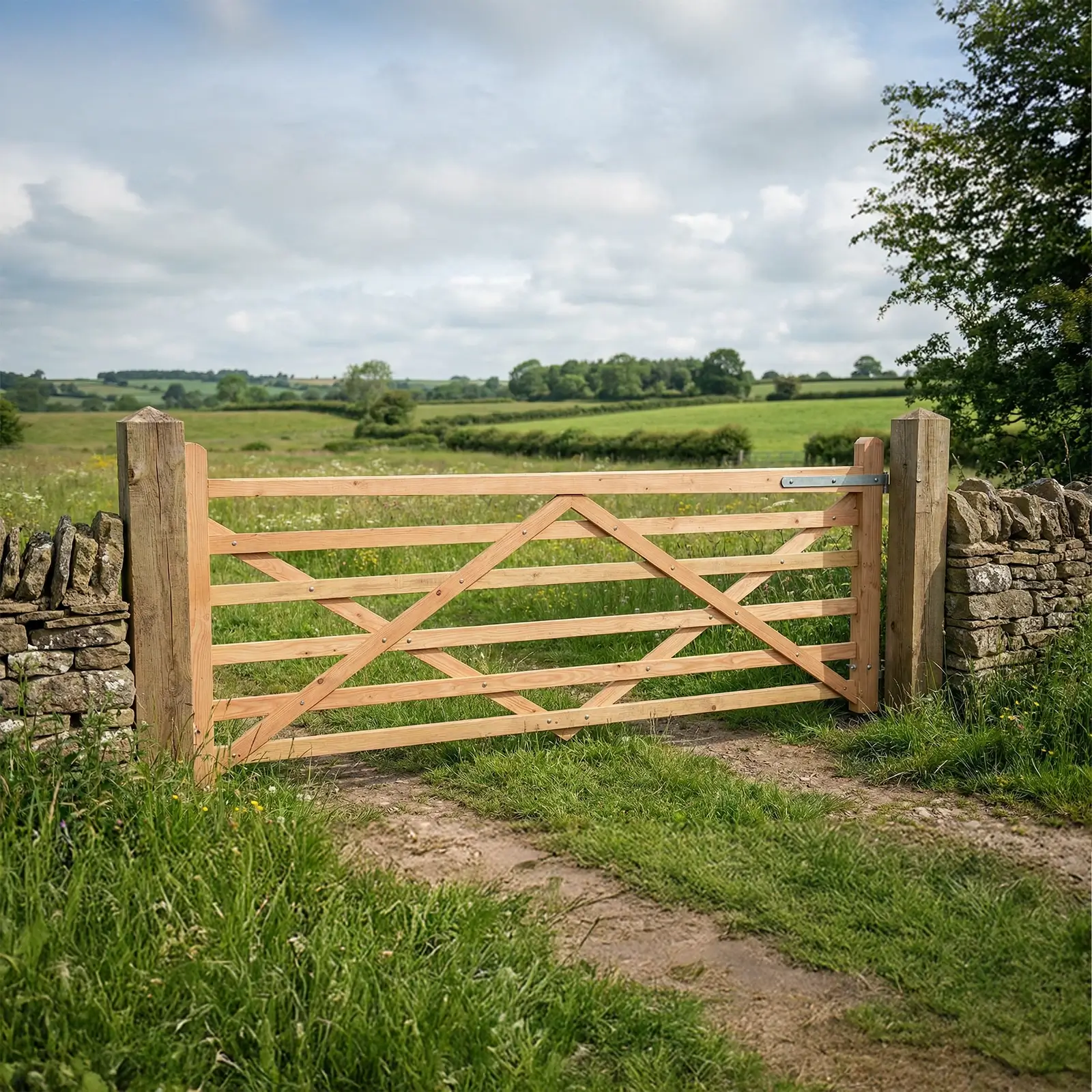 Solid Field Gate Wooden Field Gates | Farm Gates in Devon