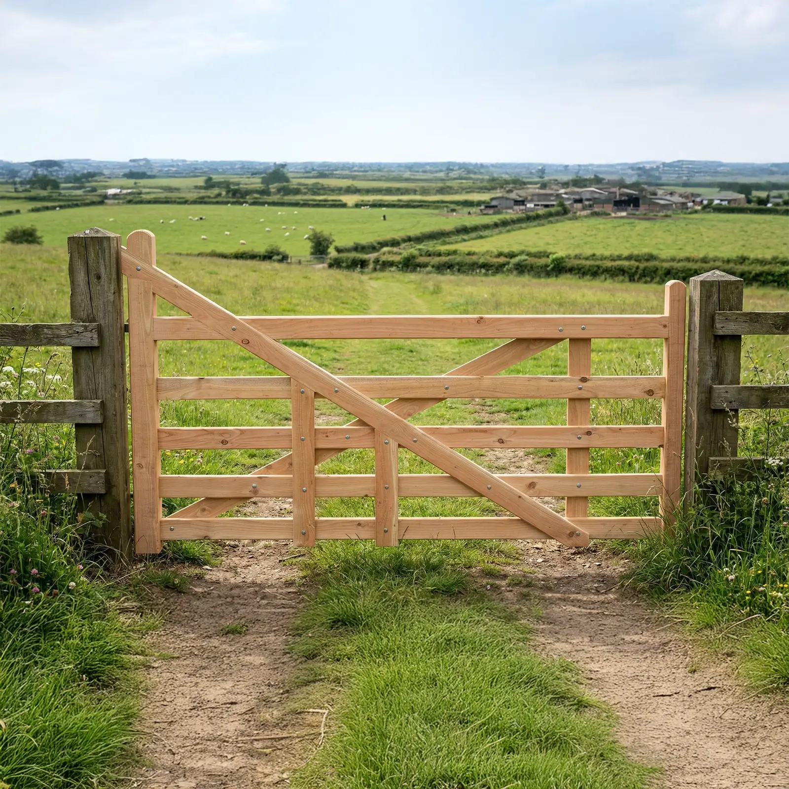 Solid Field Gate Wooden Field Gates | Farm Gates in Devon